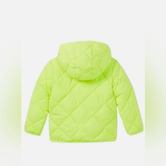 Cat & Jack Kids Lime Green Quilted Puffer Jacket - Large - Picture 2 of 8